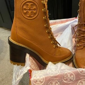 Tory Burch Miller Mixed Materials Luge Sole Boot
